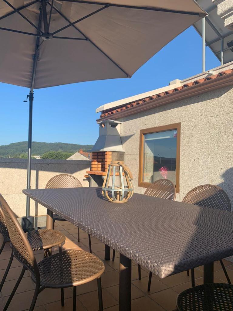 "Sanxenxo Holidays" Atico Con Garaje, Barbacoa Y Piscina A 5 Min Del Centro Exterior foto